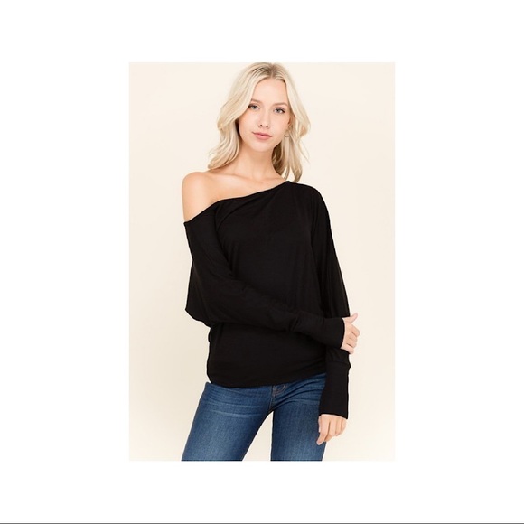 Super soft off-one-shoulder top - Picture 6 of 6
